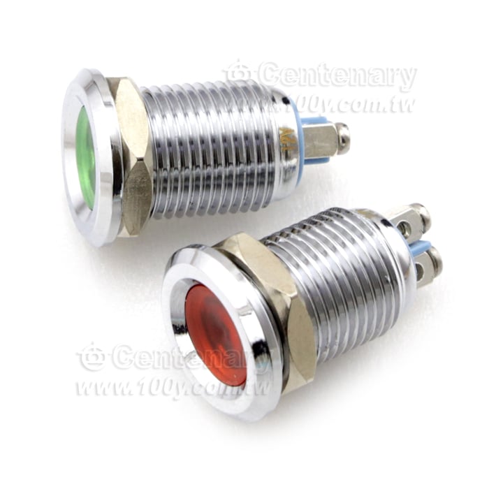 Φ12mm 金屬信號燈 12V 藍色 - 117368 產品圖片