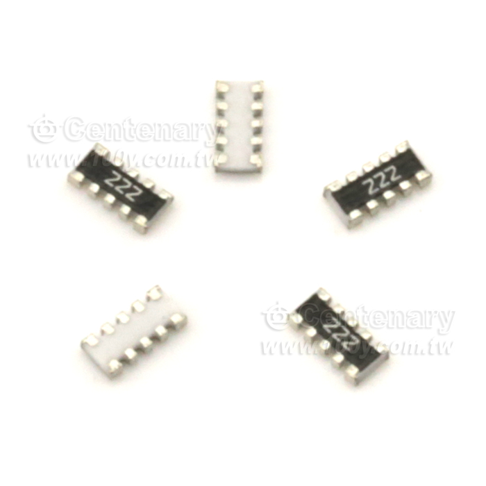 1206 電阻器網路及陣列 2.2Kohm/25V ±5% - 80788 產品圖片