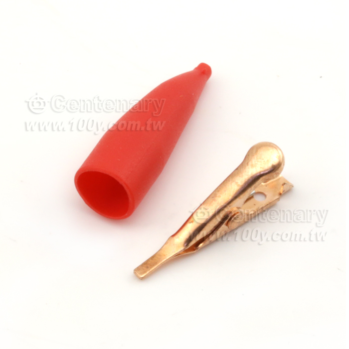 Flat Mouthless Toothless Copper Alligator Clip - 120489 Product Image