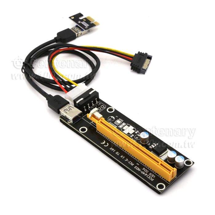 PCI-E-1X轉16X轉接卡 - 117637 產品圖片