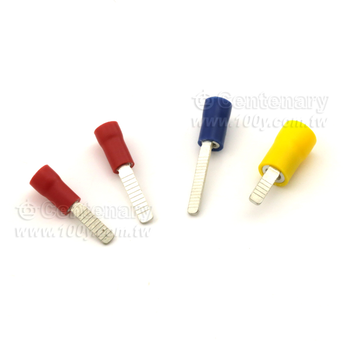 扁針型PVC絕緣端子 黃色 - 104507 產品圖片