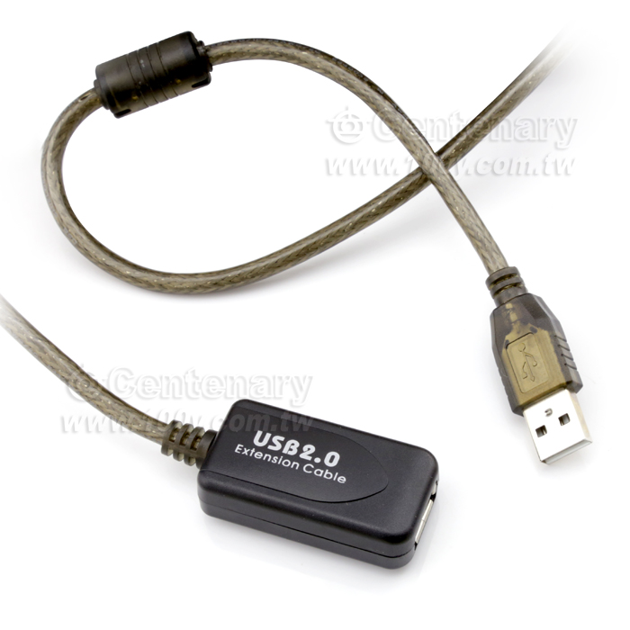 USB2.0 帶磁環信號放大延長線 30M - 117726 產品圖片