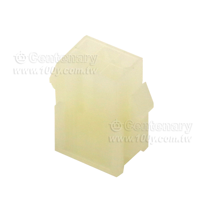 Mini-fit Jr. Plug Housing, Dual Row, 6 Circuits, UL 94V-0, With Panel Mounting Ears, Natural - 103432 Product Image