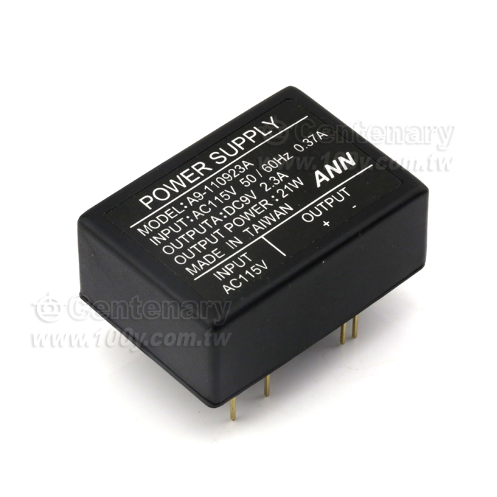 臥式變壓器 9V/2.3A - 107802 產品圖片
