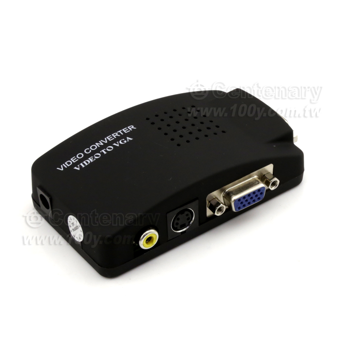 AV+S端子轉 VGA視訊轉換盒 - 104353 產品圖片