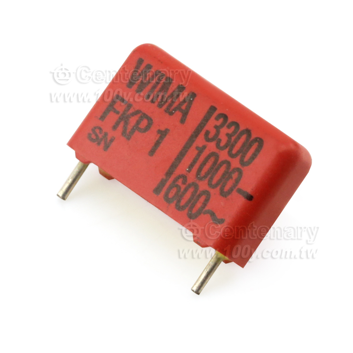 3300pF/1000V 0.0033uF/1600V /5%(角距15mm) 無鉛 - 65638 產品圖片