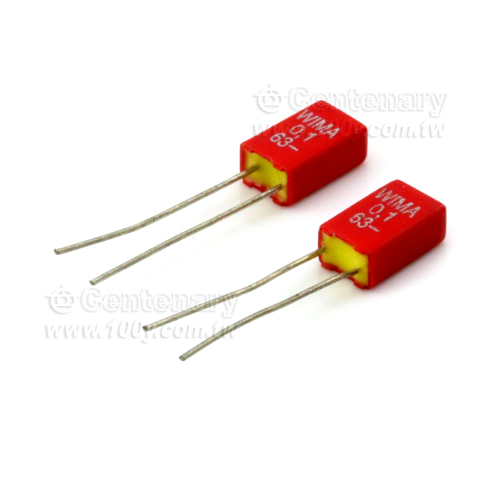 0.1uF/63V/±5%(角距2.5mm) - 65645 產品圖片