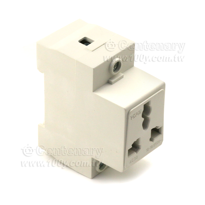10A-16A導軌插座-C45導軌式3插座 - 118155 產品圖片