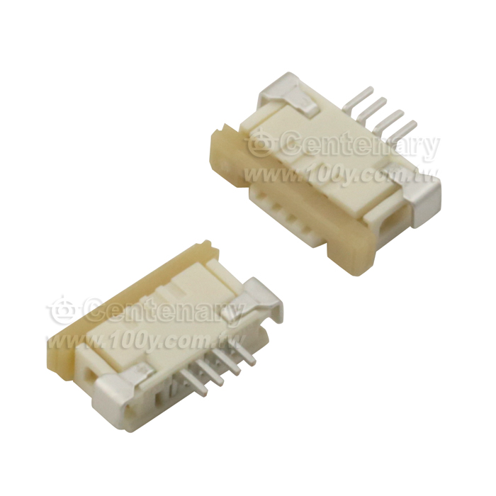 CONN FFC/FPC 4P 1mm  R/A SMD - 101690 Product Image