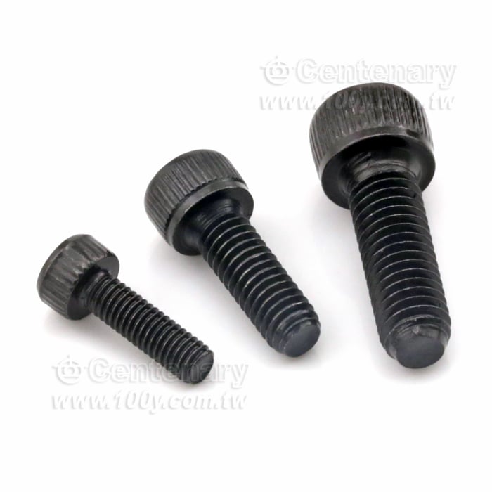 圓柱頭內六角M4*25-黑全牙 碳鋼螺絲 - 130888 產品圖片