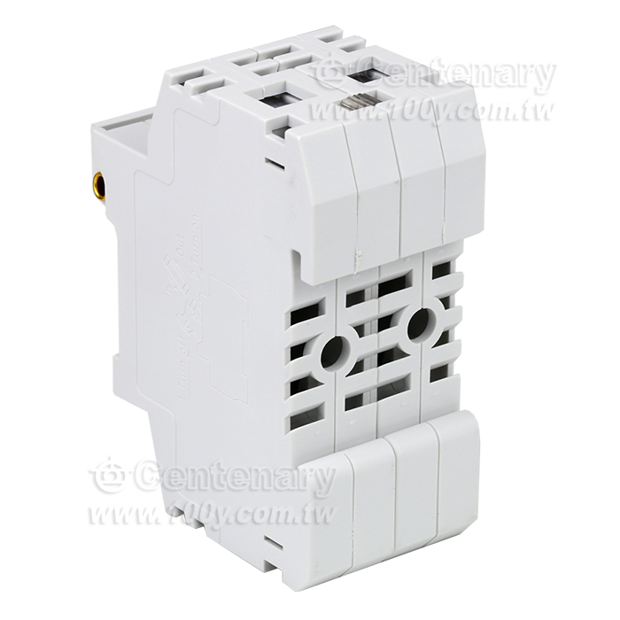 軌道保險絲座 10*38帶LED燈  32A/500V - 102787 產品圖片