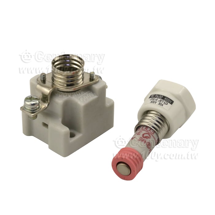 瓷器保險絲+座 3A/600V - 104087 產品圖片