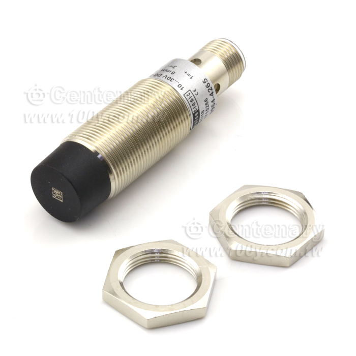DC-3 Wire-Standard Brass, Nickel Plated(BN), Cylindrical, Threaded, 10-30VDC, 250mA, LED For Output Energized - 118276 Product Image