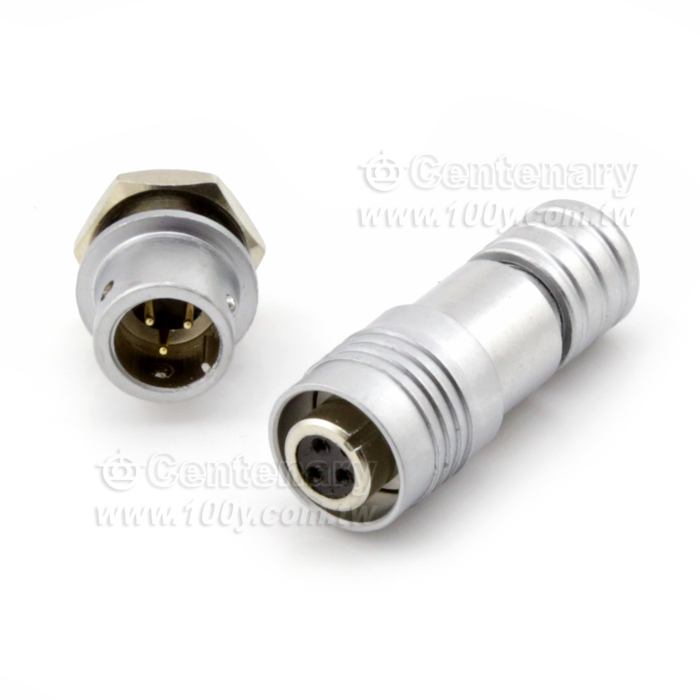 Push-pull Nickle Plated Industial Circular Connector - 119124 Product Image