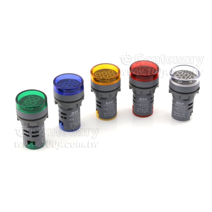 帶電壓指示的信號燈-測量範圍AC50-500V 黃色 - 119518 產品圖片