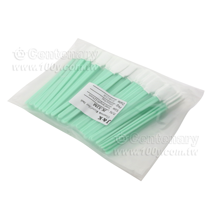 超細無塵布寬扁頭  15*3.5*25mm  總長125mm  （100支/包） - 119996 產品圖片