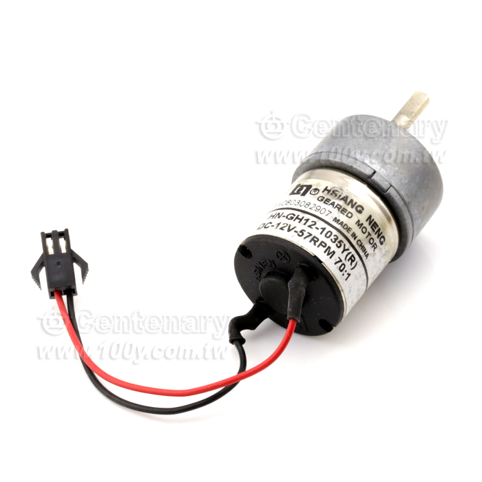 直流減速電機 DC12V 空載轉速:57RPM - 65984 產品圖片