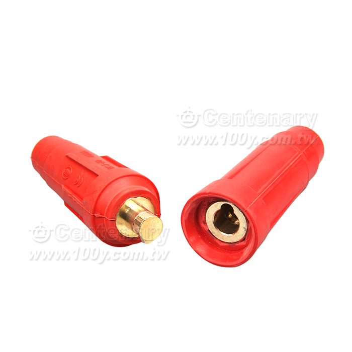 紅色 電焊機快速插頭+插座 400A 適用50-70mm2 - 121654 產品圖片
