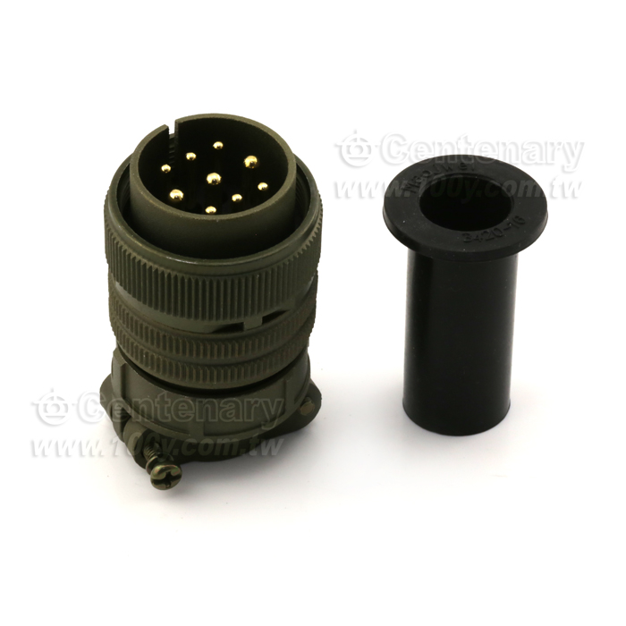 Straight Plug+Cable Strain Relief Clamp - 120742 Product Image