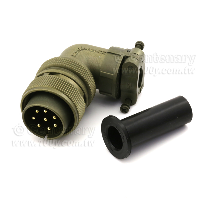 90° Angle Connector+Cable Strain Relief Clamp - 120722 Product Image