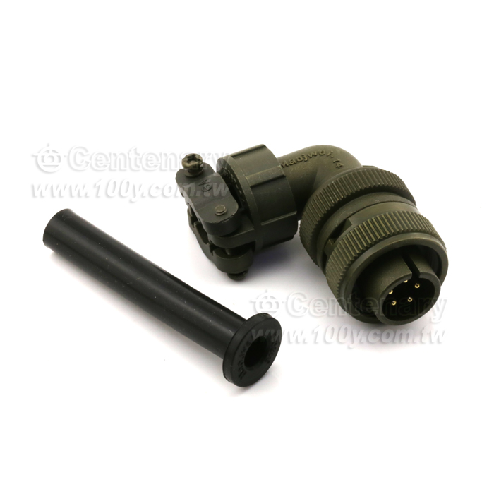 5P公端90度彎管接頭+電纜夾 - 120559 產品圖片