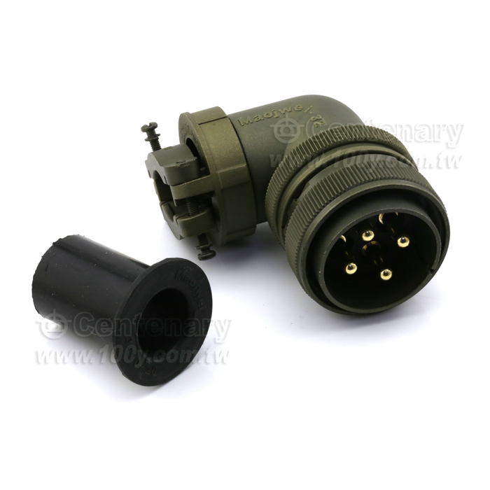 90° Angle Connector+Cable Strain Relief Clamp - 120768 Product Image