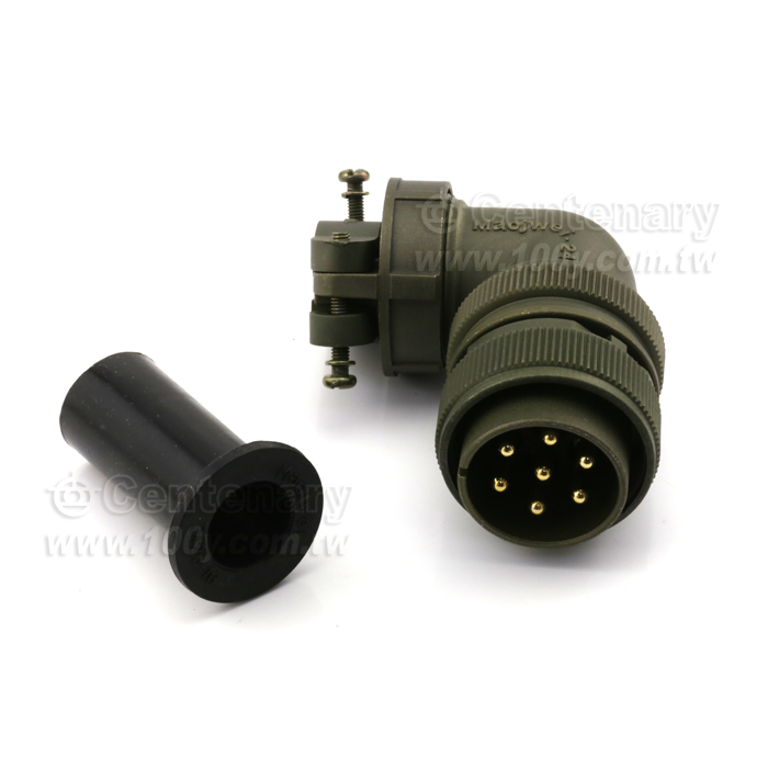 90° Angle Connector+Cable Strain Relief Clamp - 120735 Product Image