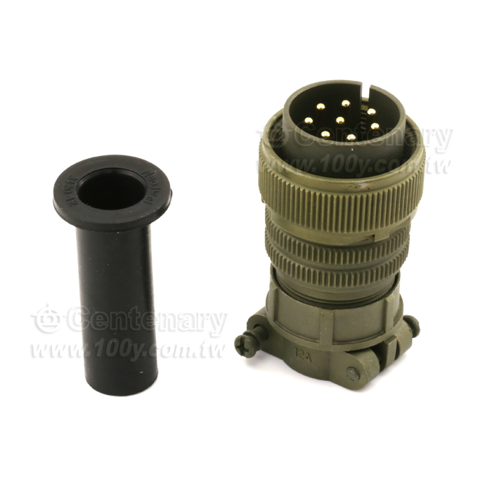 Straight Plug+Cable Strain Relief Clamp - 120718 Product Image
