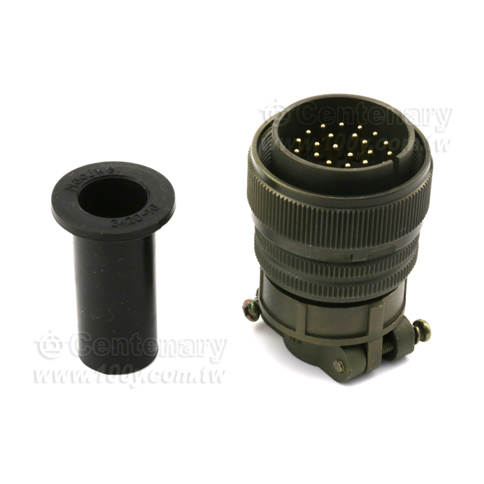 Straight Plug+Cable Strain Relief Clamp - 120756 Product Image