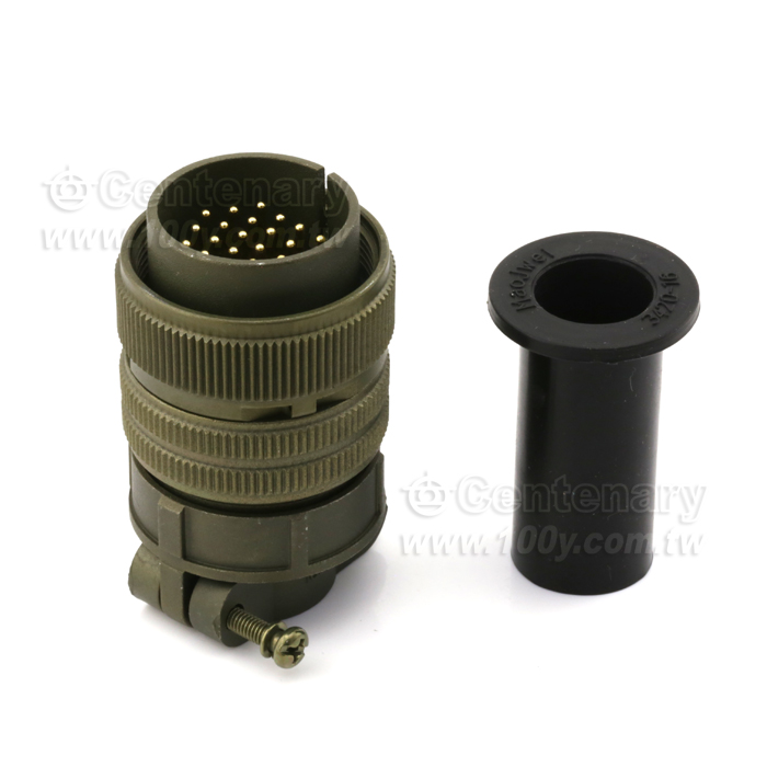 Straight Plug+Cable Strain Relief Clamp - 120743 Product Image