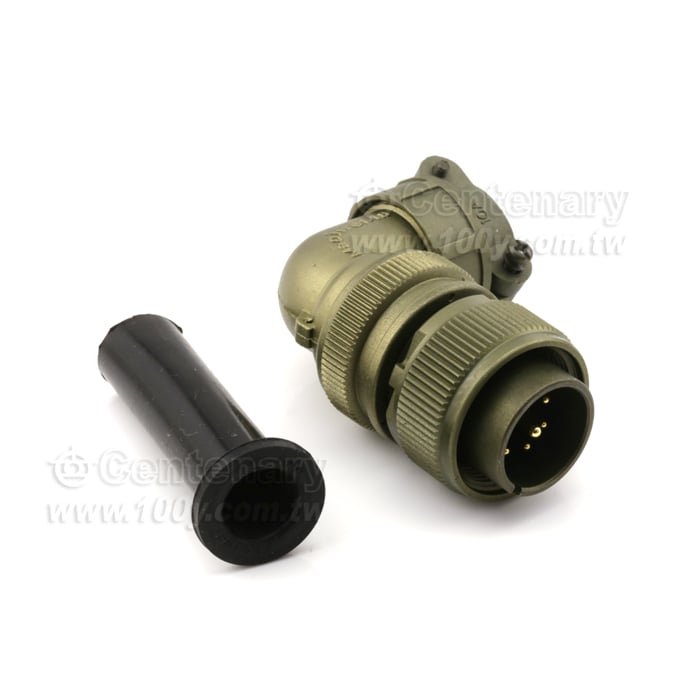 8P公端90度彎管接頭+電纜夾 - 120592 產品圖片