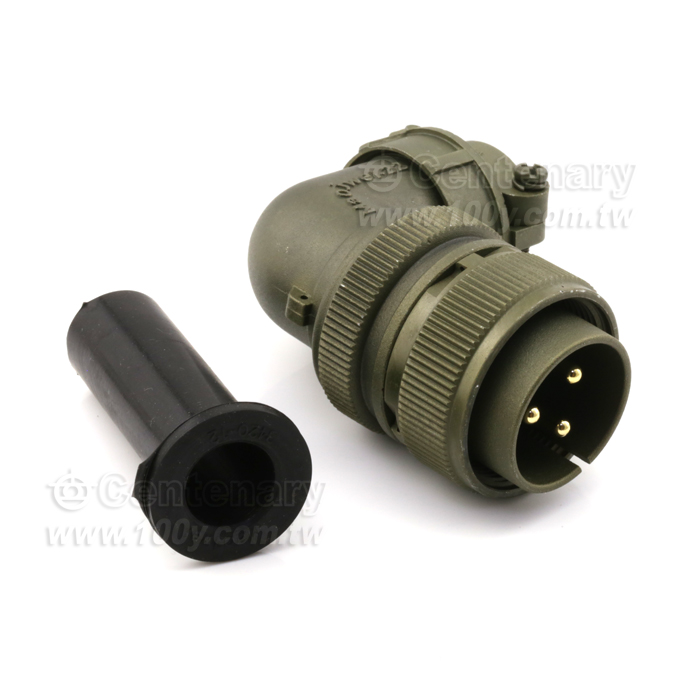 90° Angle Connector+Cable Strain Relief Clamp - 120720 Product Image