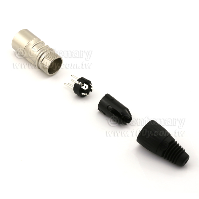 4P XLR male XLR Balanced XLR Plug - 121516 Product Image