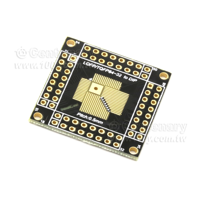 QFN64轉DIP 0.5mm轉換板沉金 - 122143 產品圖片
