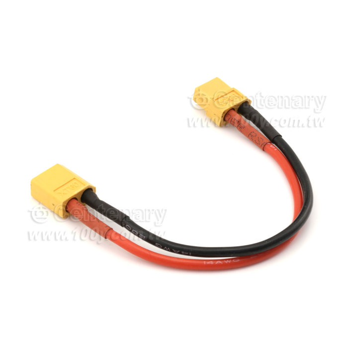 Xt60-1 male and 1 female - extension cord -15cm - 121854 Product Image