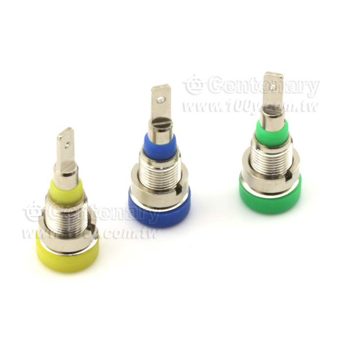 2mm Yellow Dr. Terminal / Nickel Plated - 121183 Product Image