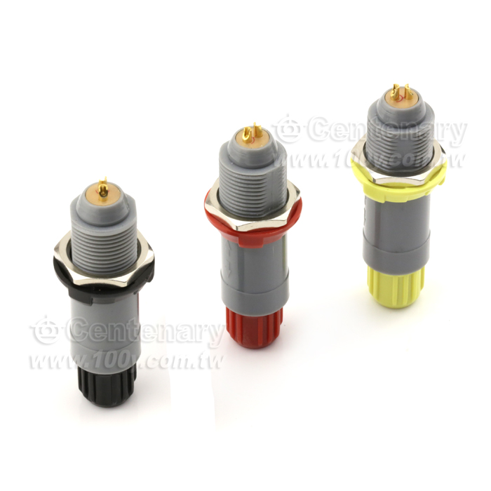 圓形推拉自鎖塑料連接器 2P 黑 - 121459 產品圖片