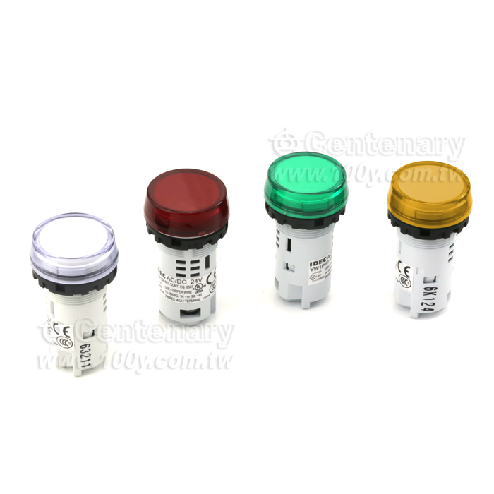 平頭指示燈 白色 24V - 122740 產品圖片