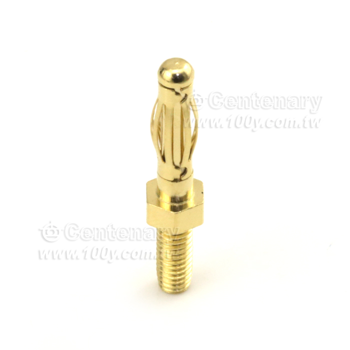 M4*9.5mm  總長29.5mm 香蕉插頭 - 122704 產品圖片