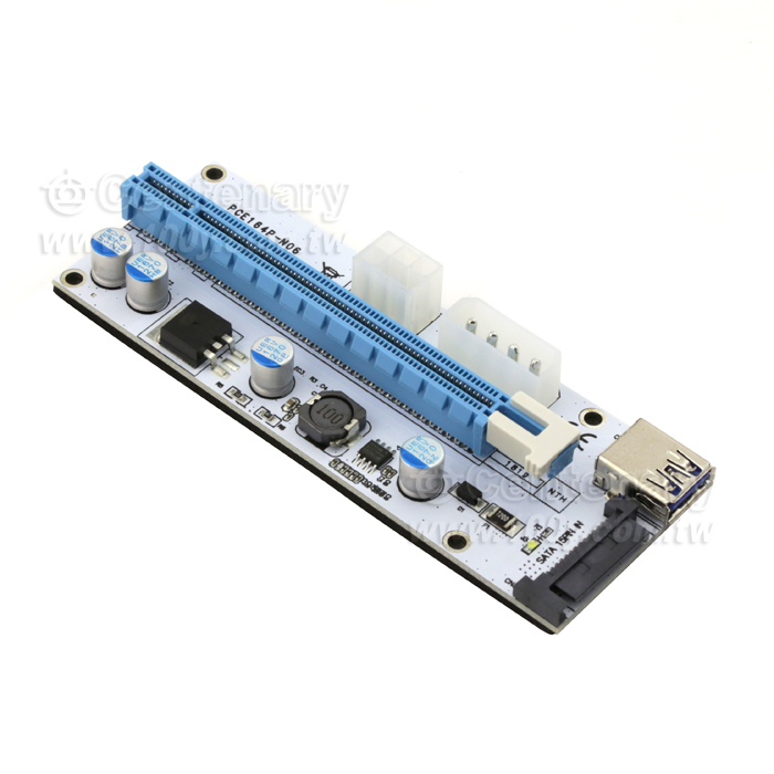 PCI-E 1X轉16X顯卡轉接線  USB3.0 - 123691 產品圖片