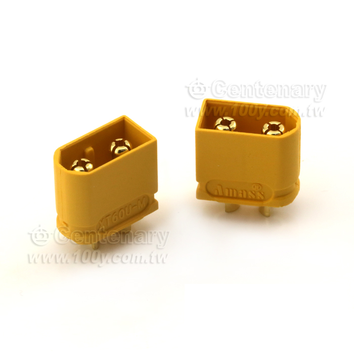XT60U銅鍍金公插頭 30A - 123035 產品圖片