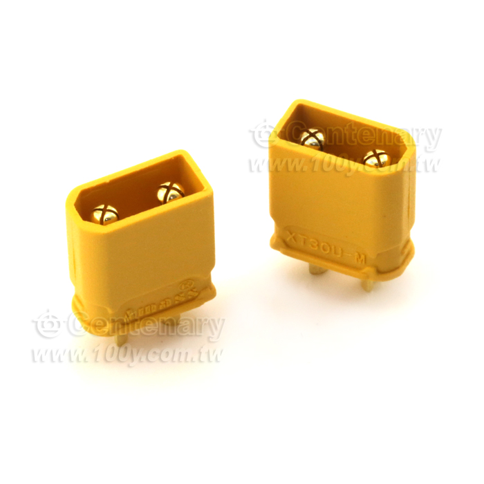 XT30U銅鍍金公插頭 - 123033 產品圖片