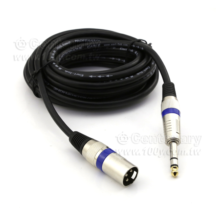 25/5000   6.5 turn cannon 6.35 turn cannon third core TRS balanced audio line - 123669 Product Image