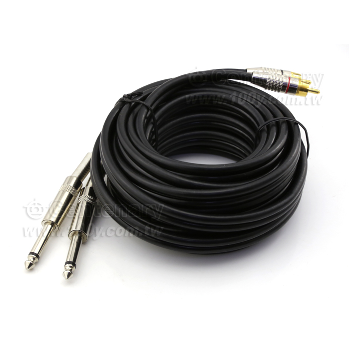 6.5 to lotus dual 6.5 to double lotus head audio cable - 123682 Product Image