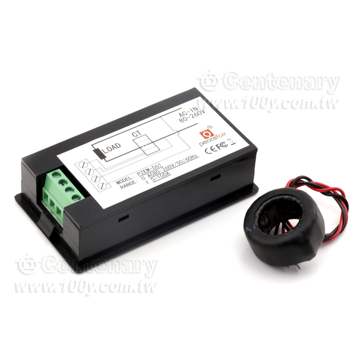 電流/0-100A 電壓80-260V 交流多功能表頭 +線圈式CT  （電流+電壓+功率+電量表） - 123726 產品圖片