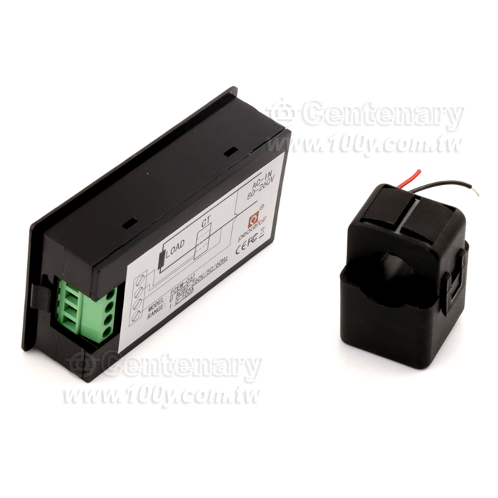 電流/0-100A 電壓80-260V 交流多功能表頭 +開合式CT電流+電壓+功率+電量表） - 123725 產品圖片