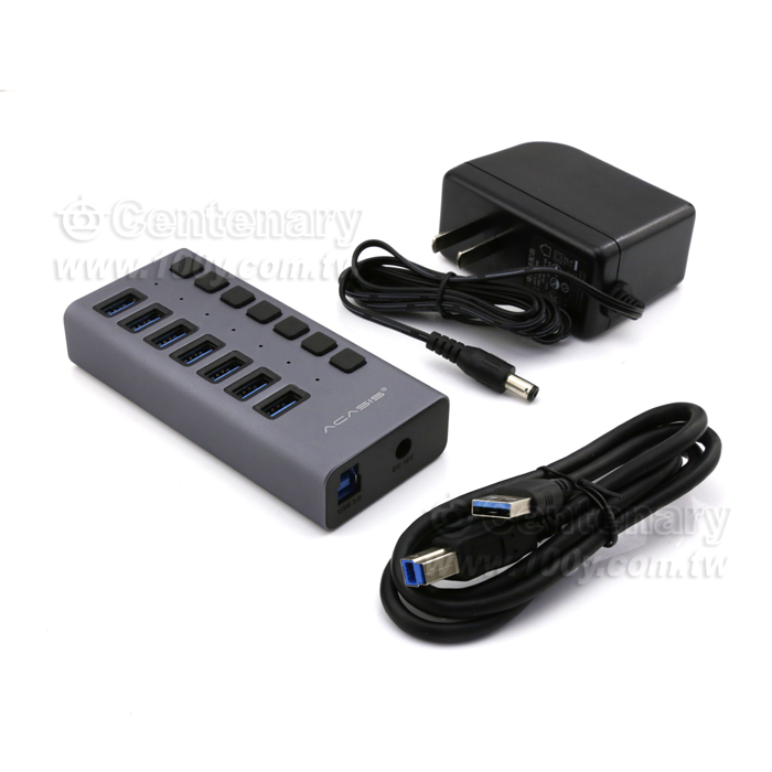 USB3.0分線器帶電源7口多接口擴展 - 124943 產品圖片