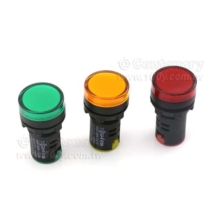 LED電源指示燈 22mm AC220V 綠色 - 131217 產品圖片