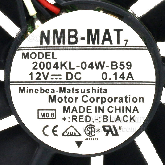 NMB_DC12V0.14A 3線帶插頭風扇 - 65616 產品圖片