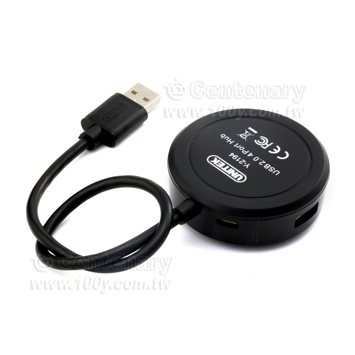 優越者_4口 USB2.0 圓形集線器 0.3M (一分四集線器） - 126279 產品圖片